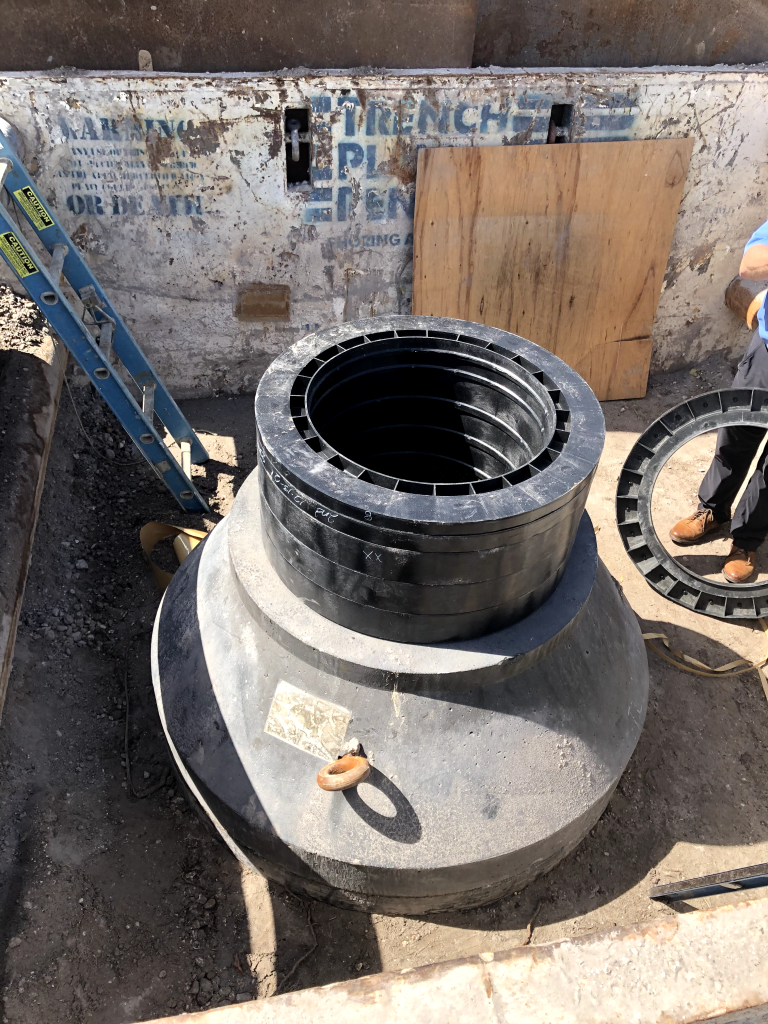 Raising The Manhole To Grade With Ladtech Riser Rings